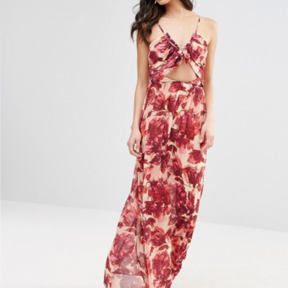For love and lemons wild rose maxi dress!!